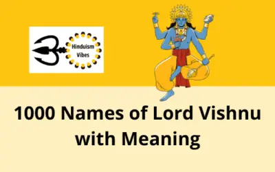 Names of Lord Vishnu From Vishnu Sahasranamavali