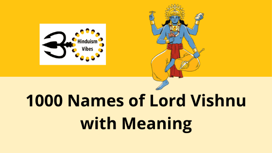 Names of Lord Vishnu From Vishnu Sahasranamavali